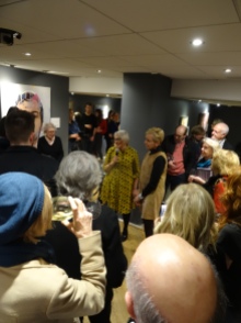 Hilary Puxley and Children & the Arts' Rosie Millard addressing guests
